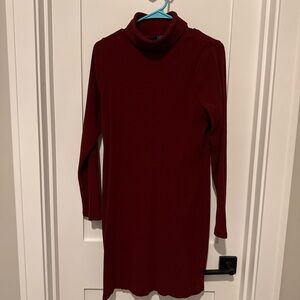 OLD NAVY Deep Burgundy Cowl Neck Long Sleeve Dress Size XL